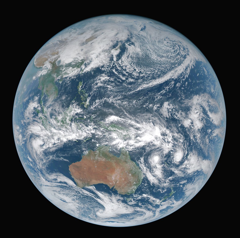 Earth right Now In Space