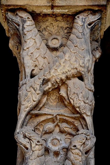 511 - Detalle Pilastra - Portal Sur - Abadía Saint Pierre - Moissac (France).