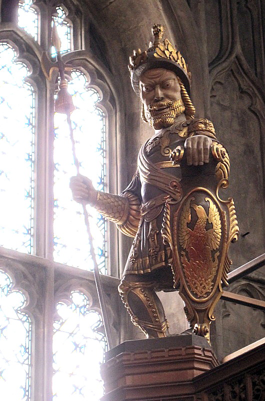 Gog and Magog, the Guildhall, London