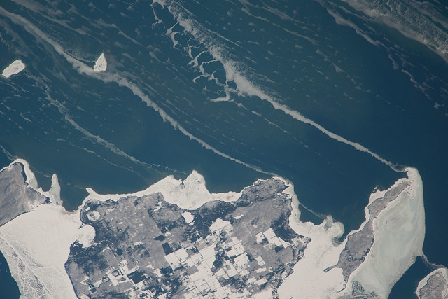 Washington Island, Lake Michigan (NASA, International Space Station, 02/22/14)