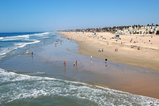 Beachgoers- California, Huntington Beach