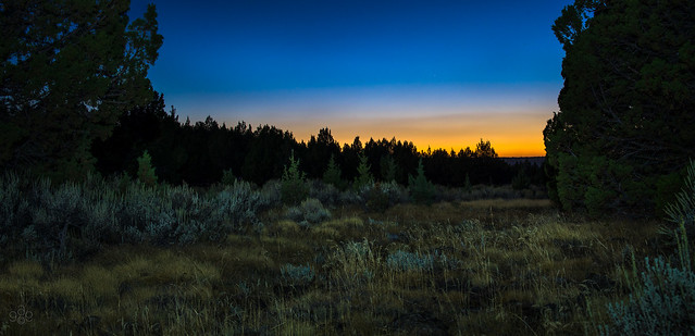 Twilight on the south slope of Steens Mountain