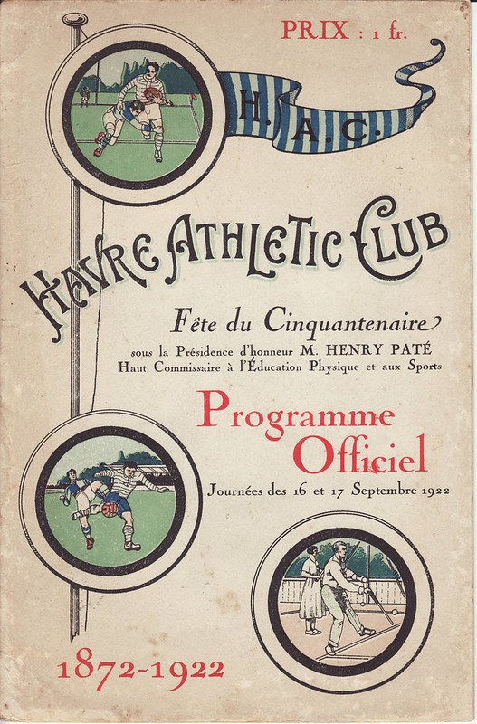 Havre Athletic Club - 50 years anniversary 1922 - HAC v RCF omnisport
