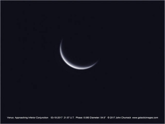 Venus Approaching Inferior Conjunction on 03-10-2017