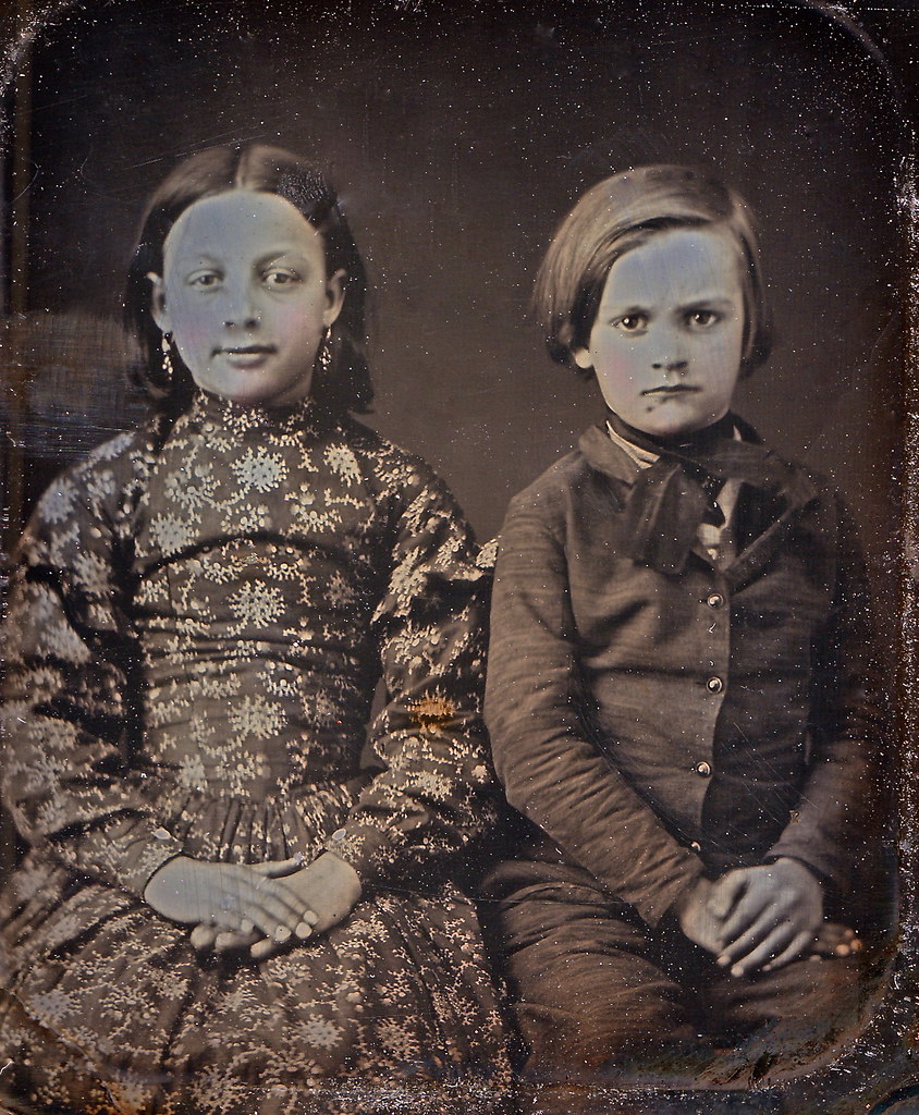 Sarah Ann and William Henry Harrison Sourbeck, Scoville 1/6th-Plate Daguerreotype, Circa 1850