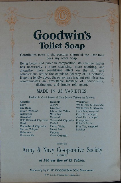 1913 Ad for Goodwin's Toilet Soap