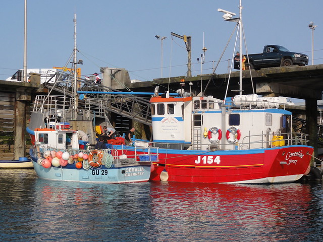The fish quay, with the Corentine and the Ceralia alongside