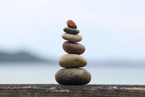finding balance | collected many rocks for mini cairns ...