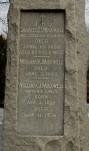 Maxwell Family Headstone Detail