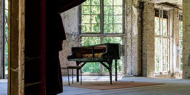 the piano room