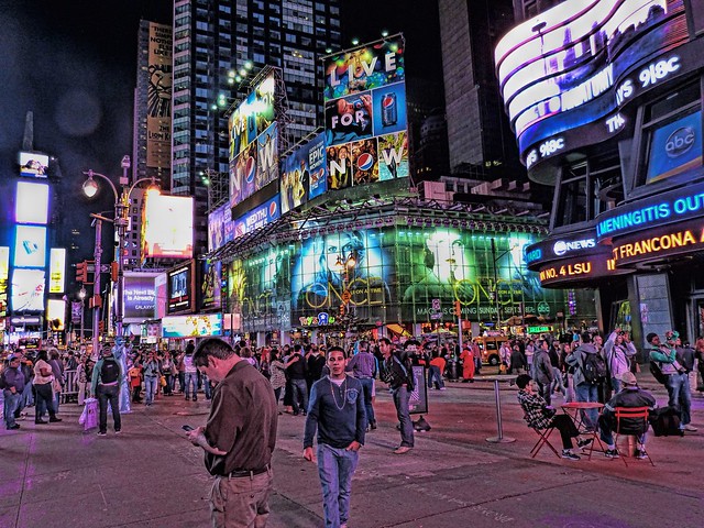New York - Times Square by night
