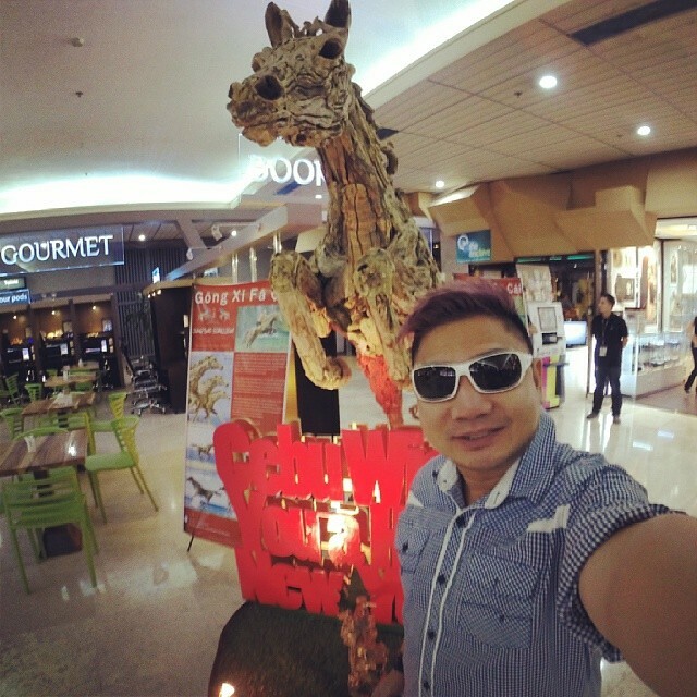 Since its my first trip for the Year of The Horse... pa pichur ta sa horse sa airport beh... #yearofthewoodenhorse #travel #TravelPH #XaveeMLA2014