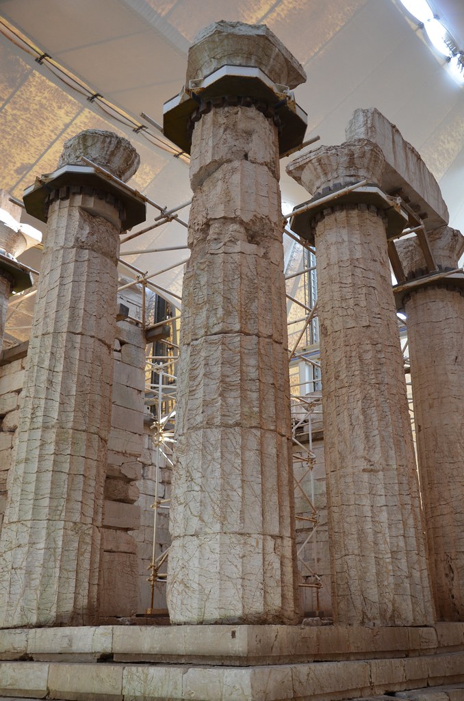 The Temple of Apollo Epikourios at Bassae, south-east corner, Arcadia, Greece