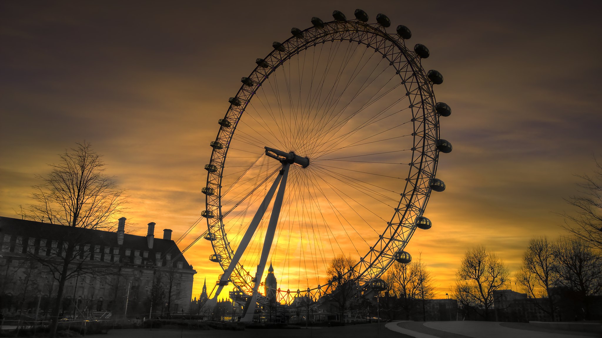 Sunset London Eye IX