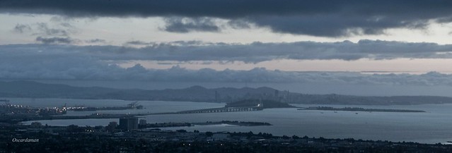 312. Bay View from Oakland Hills 3 - Blue Hour