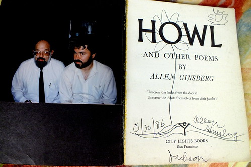 a picture of Allen Ginsberg and I 1986 Jackson Miss.
