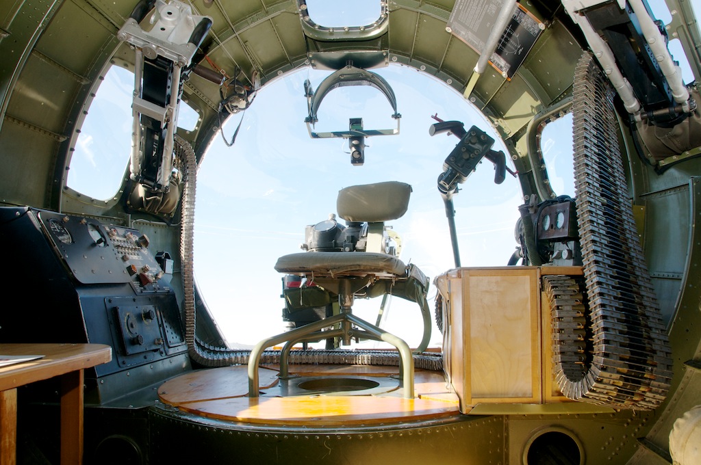 Interior Of The Nose Of Boeing B 17 Flying Fortress Alumi