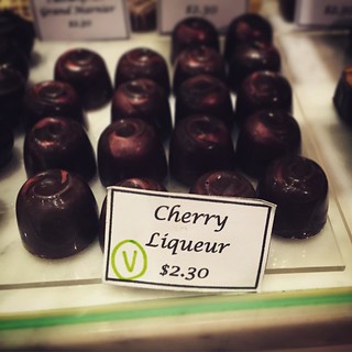 Cherry Liqueur truffles at Colestown Chocolate in 277, Newmarket. #vegan #veganchocolate #aucklandvegan | by moirabot