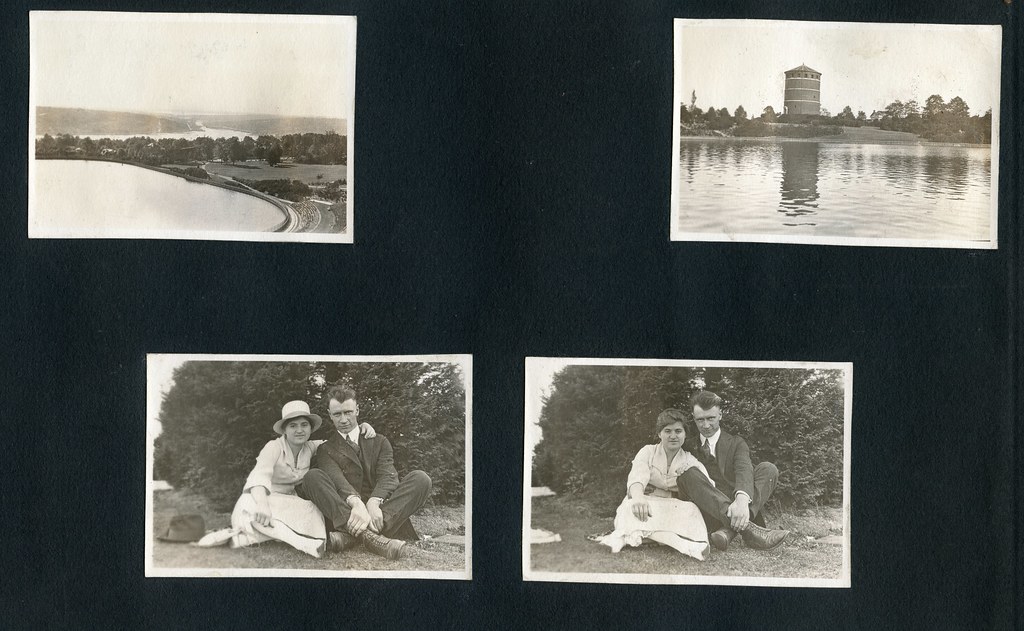 Lucy and Byron in Volunteer Park, Seattle, 1920