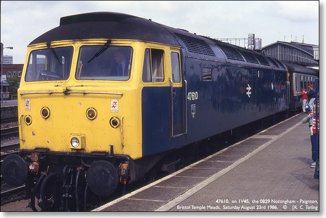 47610 on 1V45  Bristol Temple Meads  Saturday August 23rd 1986