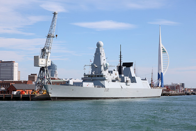 D32 HMS Daring 2nd August 2015