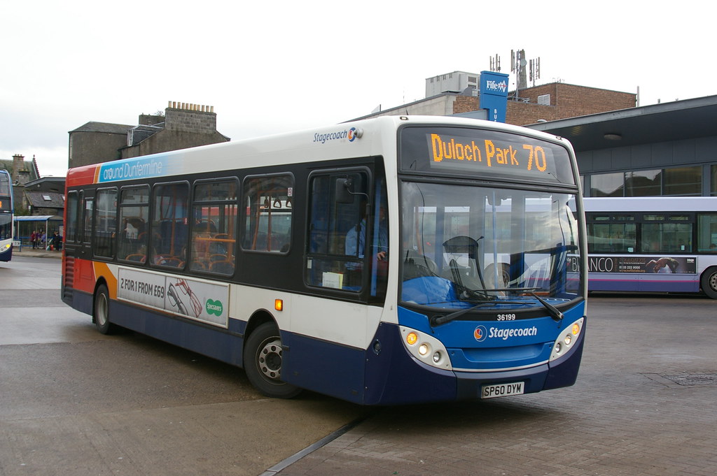 First 36199 STAGECOACH 36199 SP60DYM | Dunfermline Bus Station 3/10/13 | Flickr