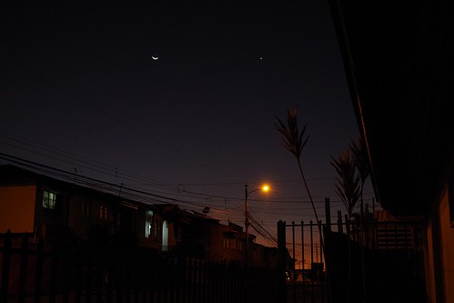 sunset moon star block town neighborhood montelimar guadalupe goicoechea costarica pentax ks2