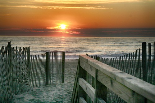 vacation sky orange beach sunrise northcarolina nagshead outerbanks obx