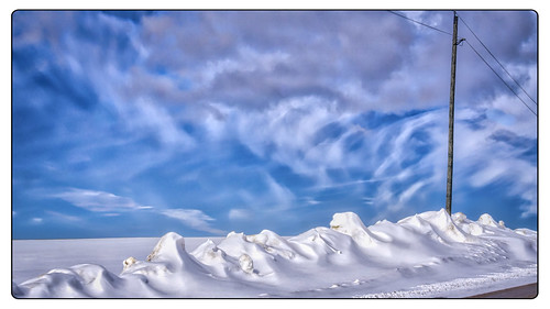 leelanau clouds landscape sky snow winter northport michigan unitedstates