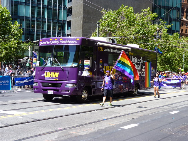 the purple seiu-uhw rv, 2013 san francisco pride parade