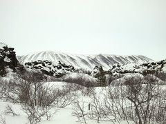 Looking Across The Dimmuborgir Lava Field To Hverfjall, Skútustaðahreppur [HDR Image]