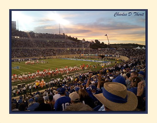 Saturday Evening Sunset at Falcon Stadium