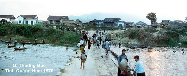 Quận lỵ THƯỜNG ĐỨC, tỉnh QUẢNG NAM 1970 - Cầu Hà Tân qua sông Côn