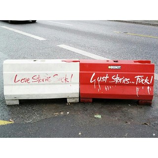 Fuck love stories! #streetart | Acid Midget | Flickr