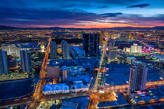 Las Vegas at sunset,Nevada,2014