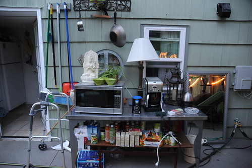 Outdoor kitchen area, microwave (talk into it for the FBI)\u2026 | Flickr