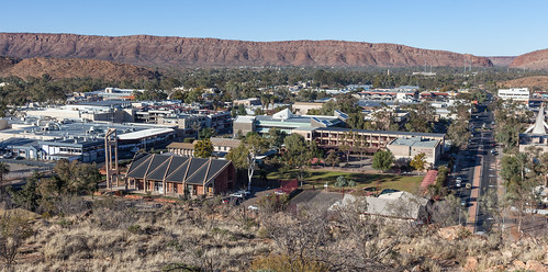 alicesprings anzachill australia northernterritory church desert lookout outback town view
