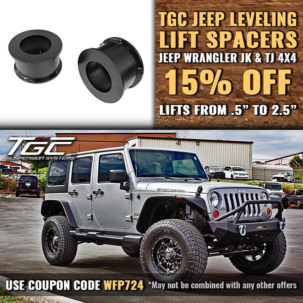 Limited Time Only! All TGC Brand Jeep Wrangler Leveling Su… | Flickr