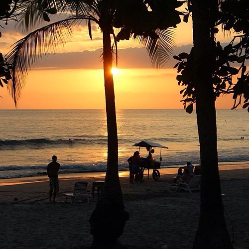 sunset beach square costarica paradise squareformat manuelantonio tulemar iphoneography instagramapp uploaded:by=instagram