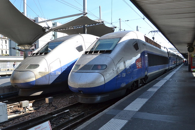 SNCF TGVs 738 & 734 - Paris-Gare de Lyon, Paris, France