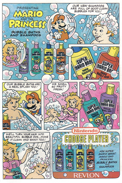 Super Mario Bros. Bubble Baths and Shampoos Advertisement