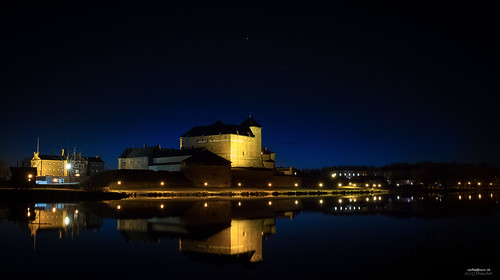 sky lake reflection castle water canon suomi finland stars landscape prison nightview hämeenlinna vankila valokuvaus yömaisema