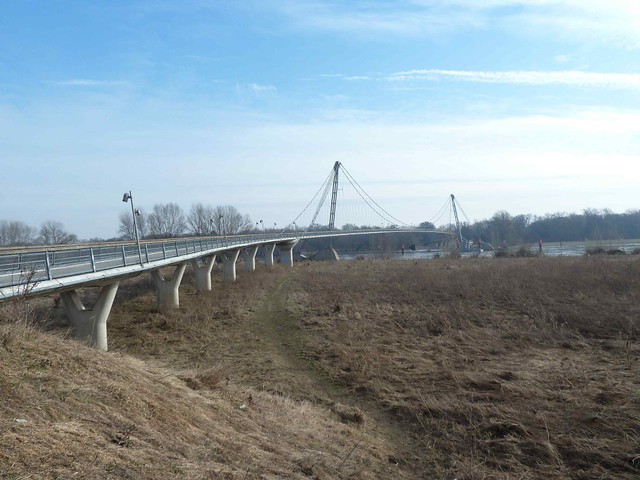 Herrenkrug Bridge in Magdeburg, Germany