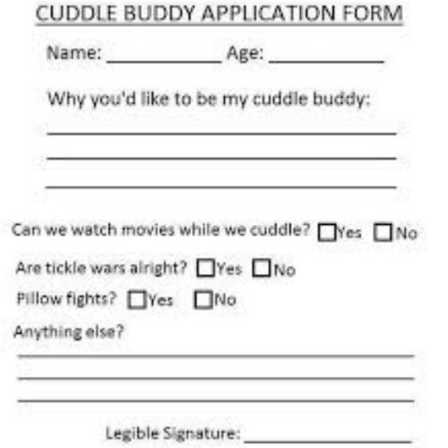 This is soo cute #Cuddles #cuddlebuddy #application <3 | by smurfettejess92