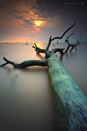 sunset sea seascape beach canon eos malaysia pantai selangor banting leefilters kelanang 5dmarkii azralfikri shazral