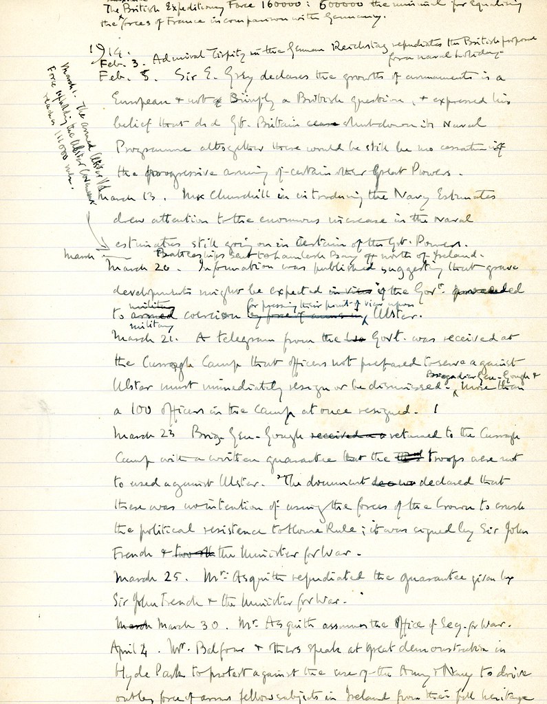 Sherrington's WW1 Build-up Journal 47/55