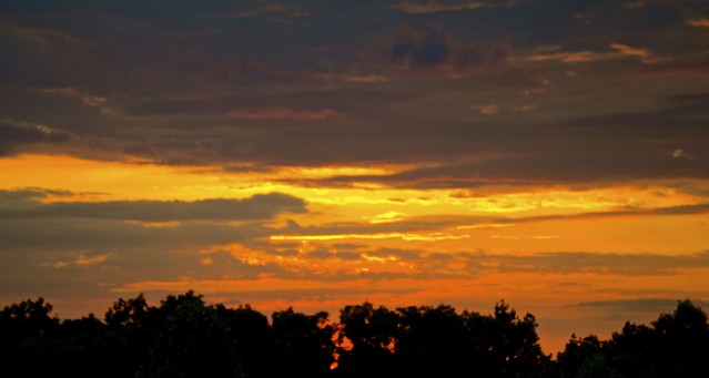 Sunset over Corbin, Kentucky