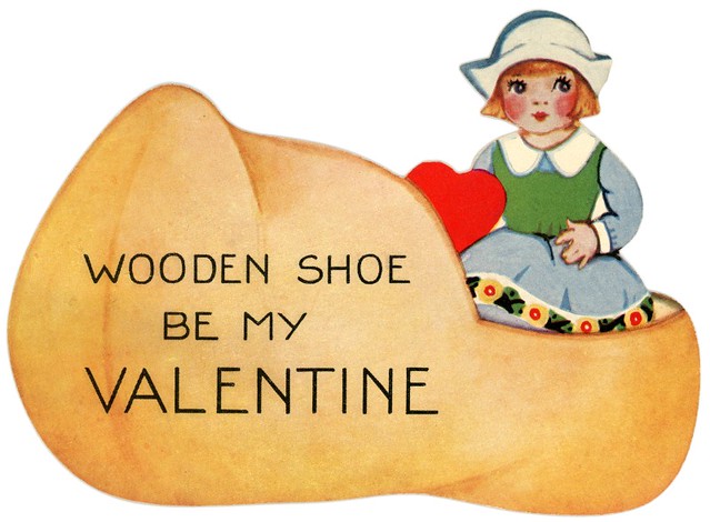 Wooden Shoe Be My Valentine
