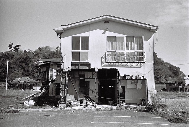 Tsunami damaged house, Ishinomaki