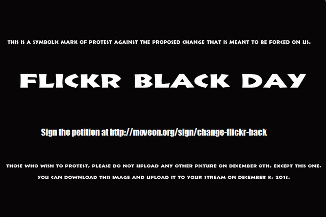 Flickr Black Day 8 Dec 2013